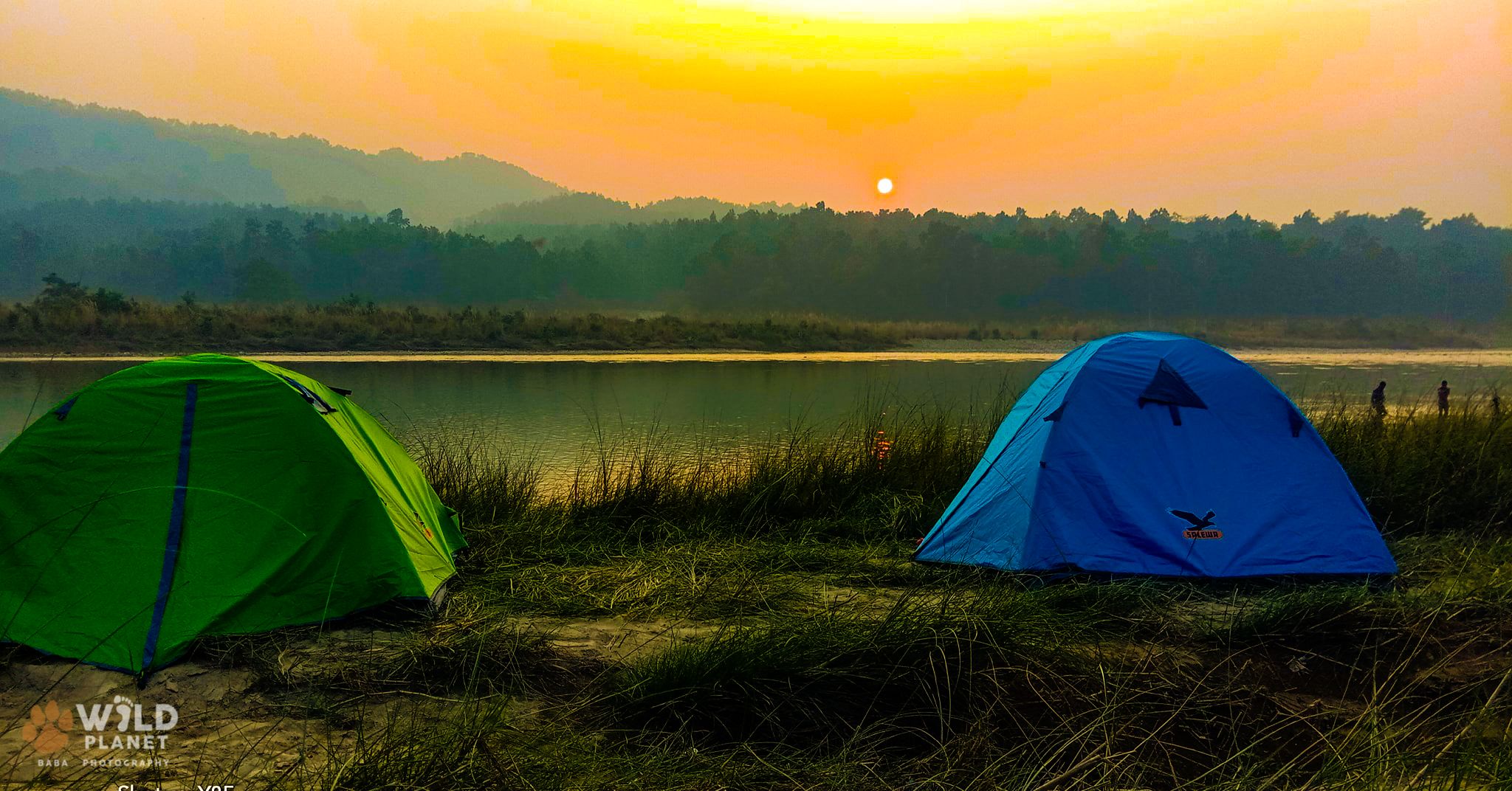 Camping inside Bardia national park