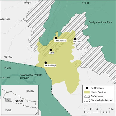 Tiger Island in Khata Corridor Community Forest, Bardiya, Nepal